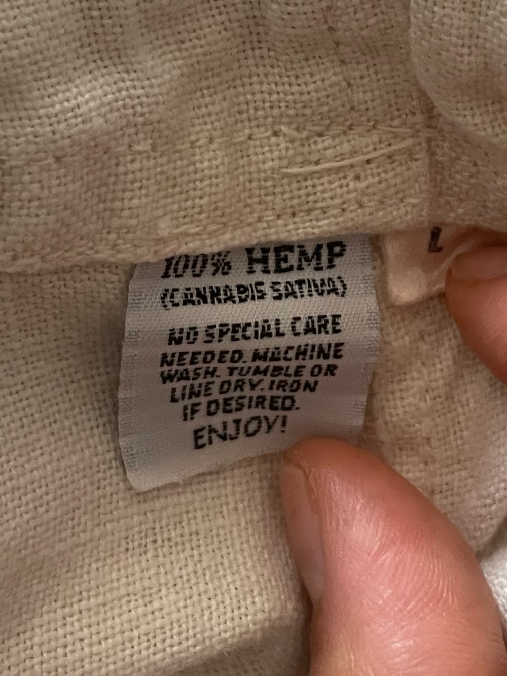Hemp Drawstring Pants - Picture 7 of 7